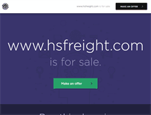 Tablet Screenshot of hsfreight.com